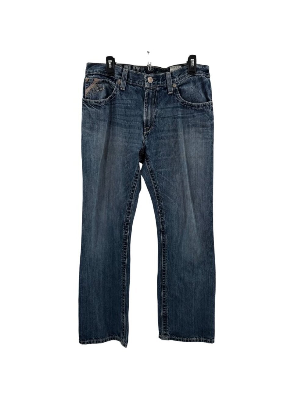 Ariat Low Rise Bootcut Jeans Mens Size 33x32 Blue Medium Wash